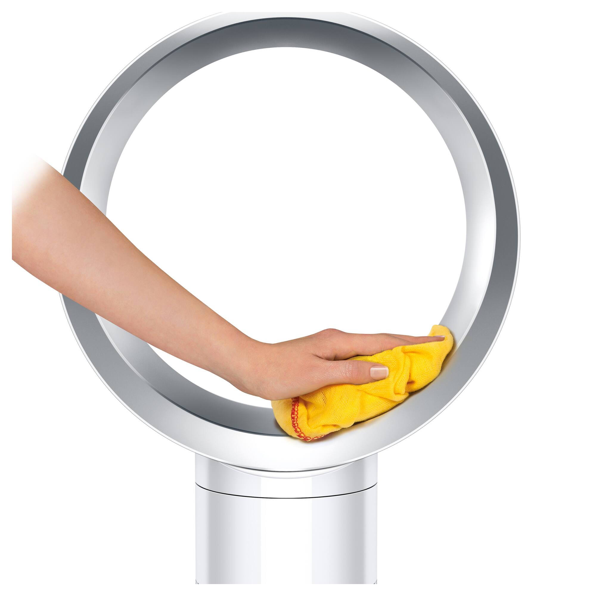 Alt View 7. Dyson - Cool CF1 Adjustable Bladeless Desk Fan w/ Air Multiplier Technology - White/Silver.