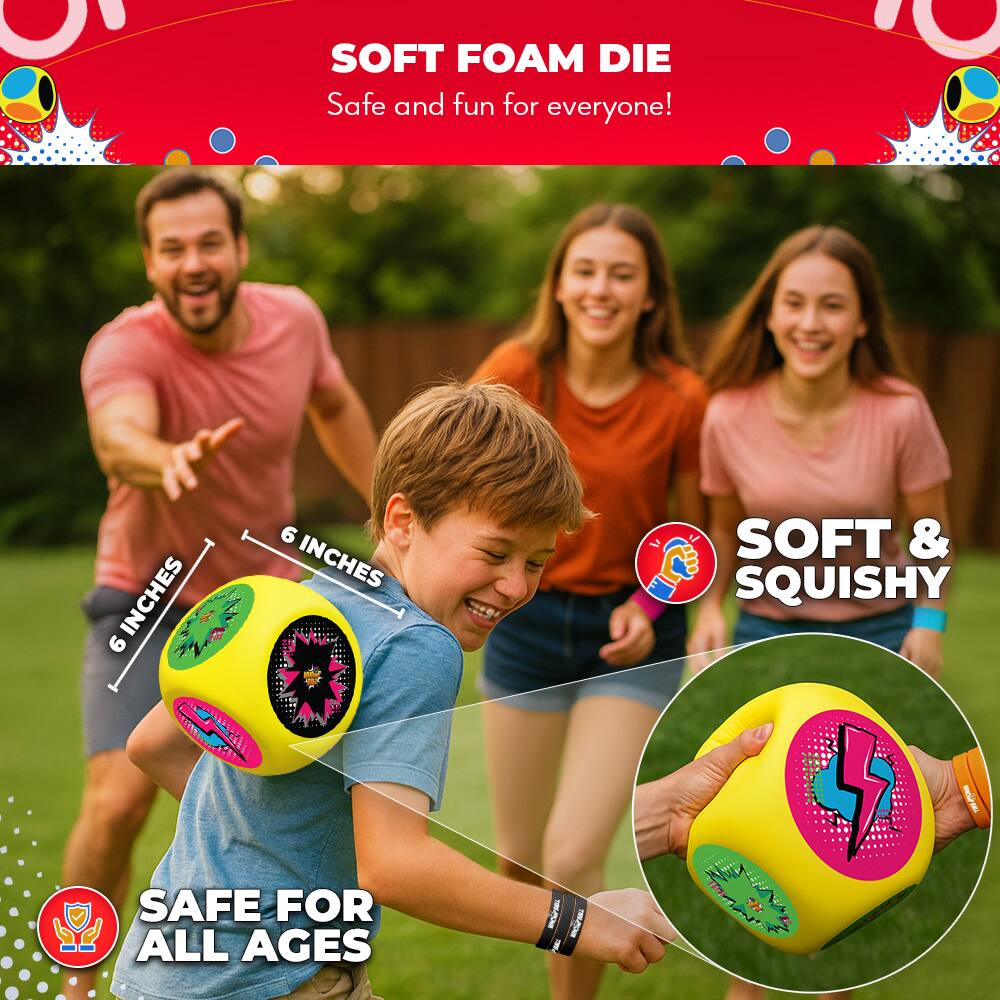 SOFT FOAM DIE  
Safe and fun for everyone!

6 INCHES

SAFE FOR ALL AGES

SOFT & SQUISHY