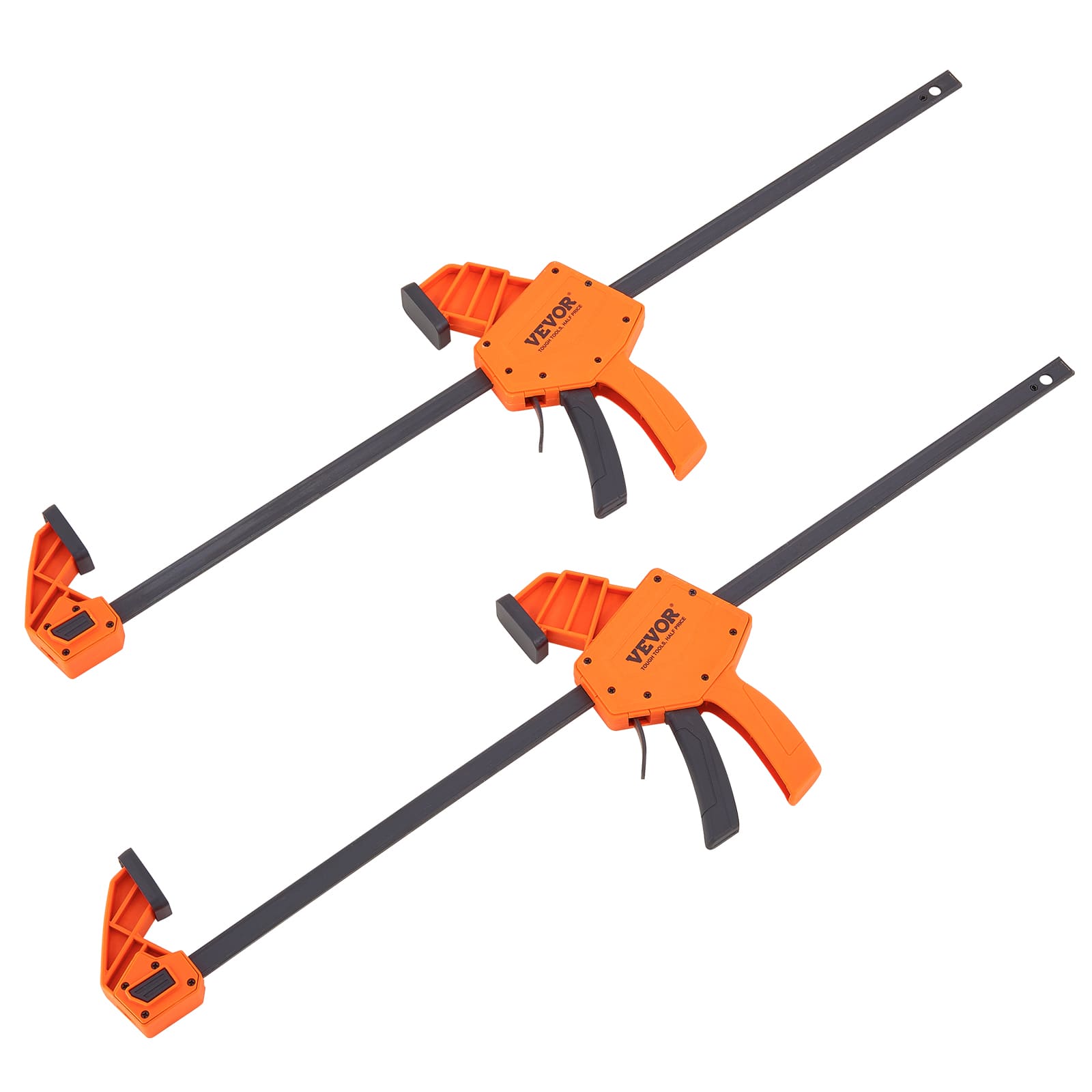 "VEVOR - Bar Clamps for Woodworking, 2-Pack 24"" One-Handed Clamp/Spreader, Quick-Change F Clamp with 300 lbs Load Limit - VI Orange + Black" price history on PriceWatchPro