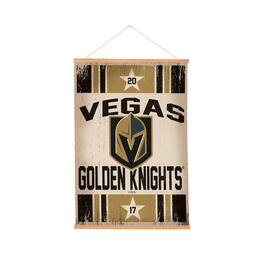 Evergreen Enterprises - Vegas Golden Knights 24" x 36" Antique Style Canvas Wall Art Tapestry with Wood Frame - Multicolor