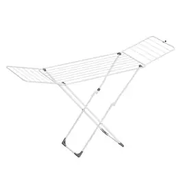 Songmics Home - Clothes Drying Rack, Metal Laundry Drying Rack, Foldable, Free-Standing Airer - White