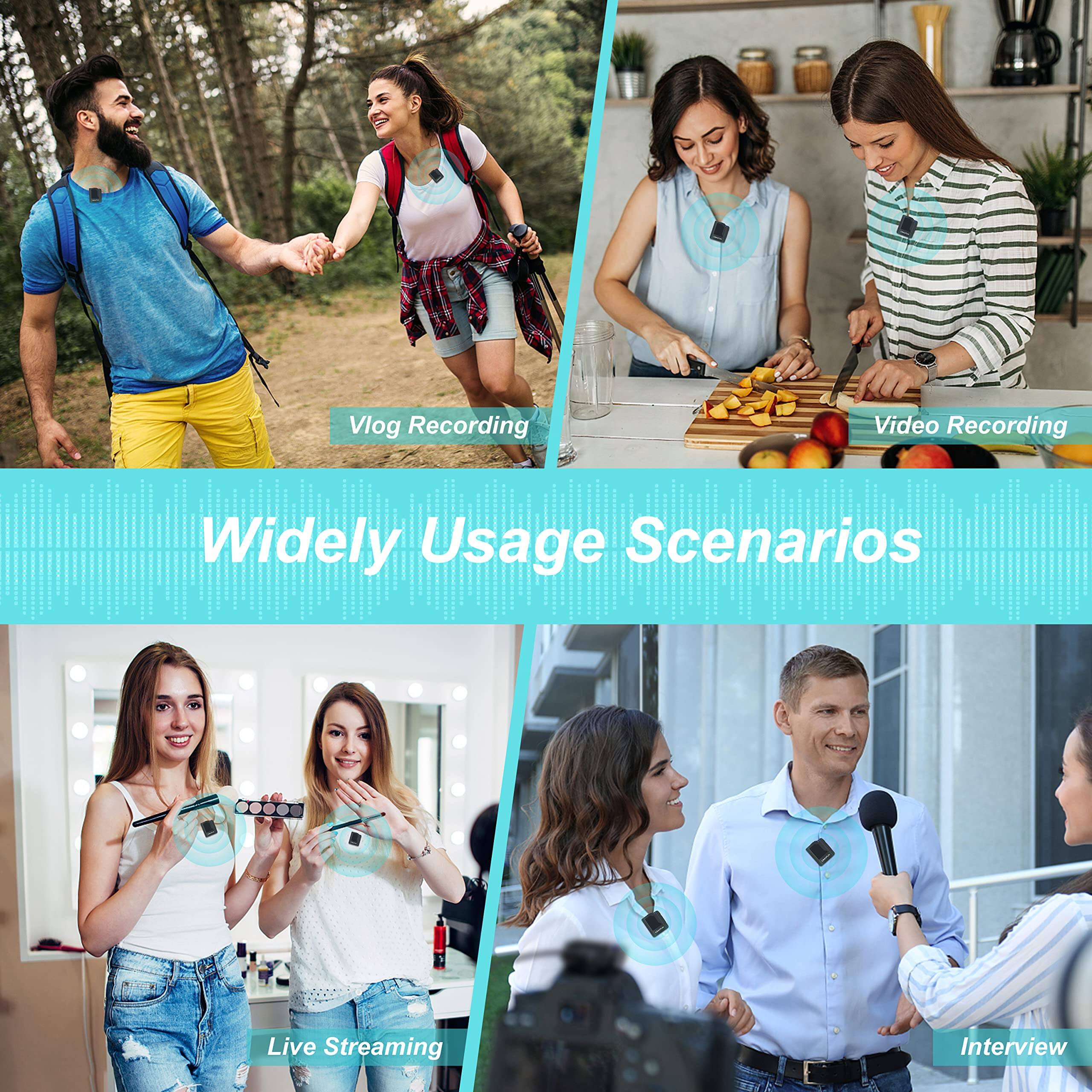 Vlog Recording  
Video Recording  
Live Streaming  
Interview  

Widely Usage Scenarios
