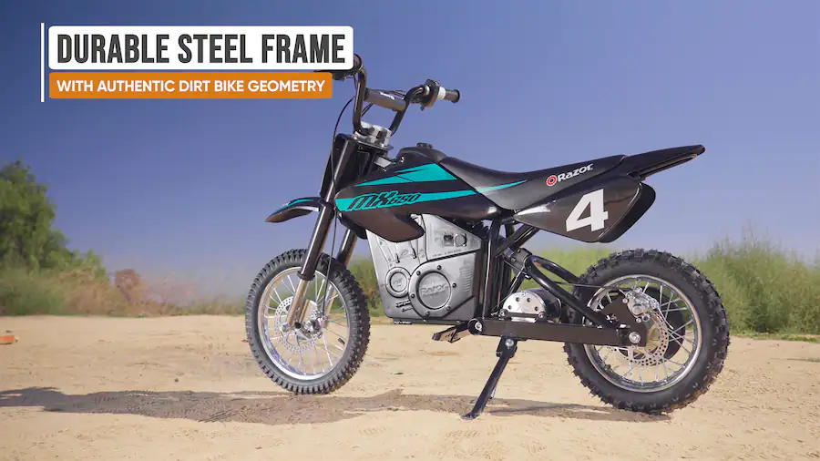 Razor MX650 Dirt Rocket Off Road Motocross Electric Ride On Bike w/ 10 ...