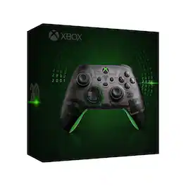 Microsoft - Refurbished Excellent - Xbox Wireless Controller: 20th Anniversary Special Edition Xbox - Black with green