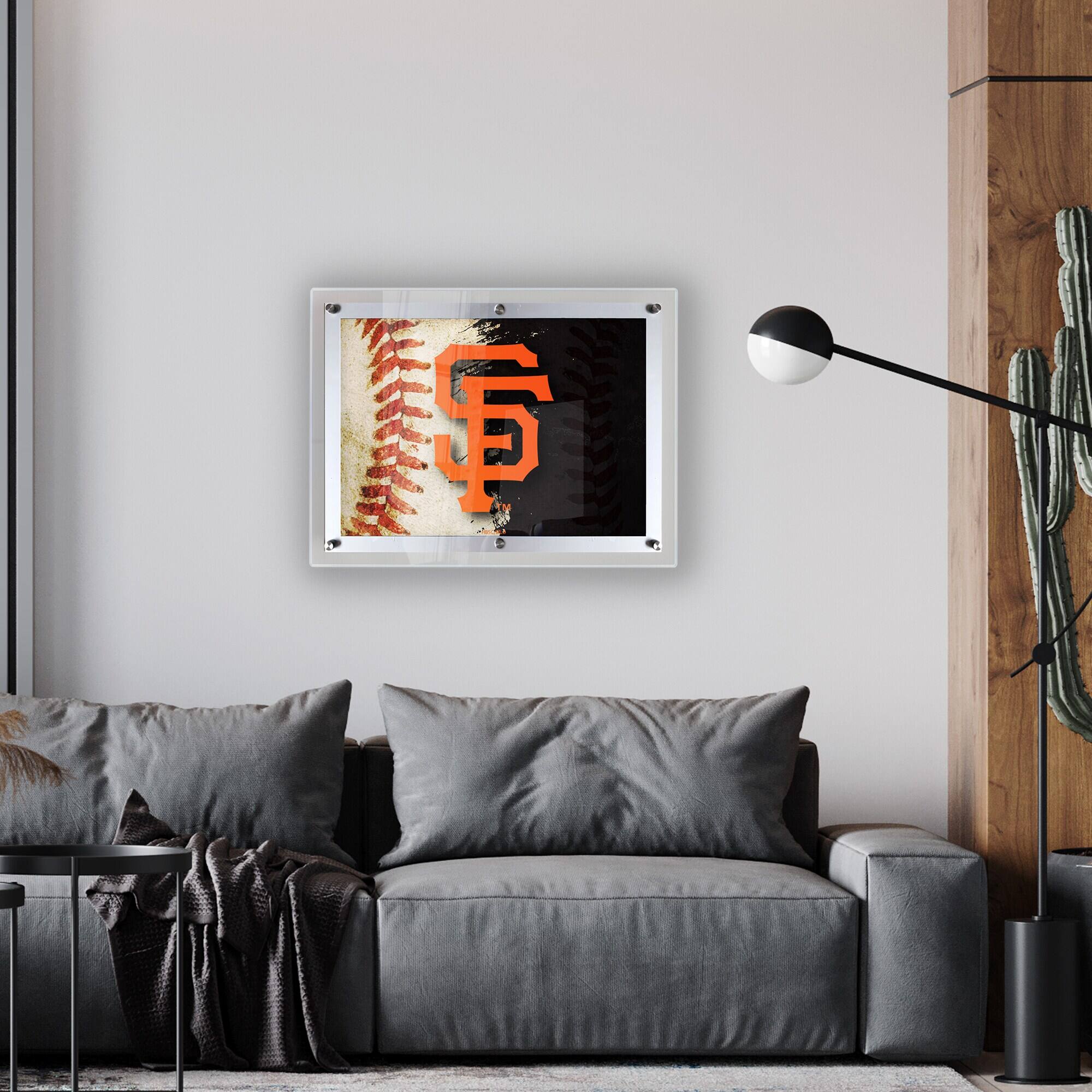 Alt View 1. Holland Bar Stool Co. - San Francisco Giants 19" x 14.5" Backlit LED Sign - Multicolor.