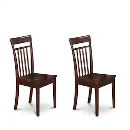 East West Furniture - Dining Room Set Mahogany - Brown