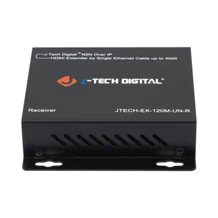 J-Tech Digital N2N Over IP HDMI Extender by Single Ethernet Cable up to 400ft
J-TECH DIGITAL
Receiver
JTECH-EX-120M-UN-R
