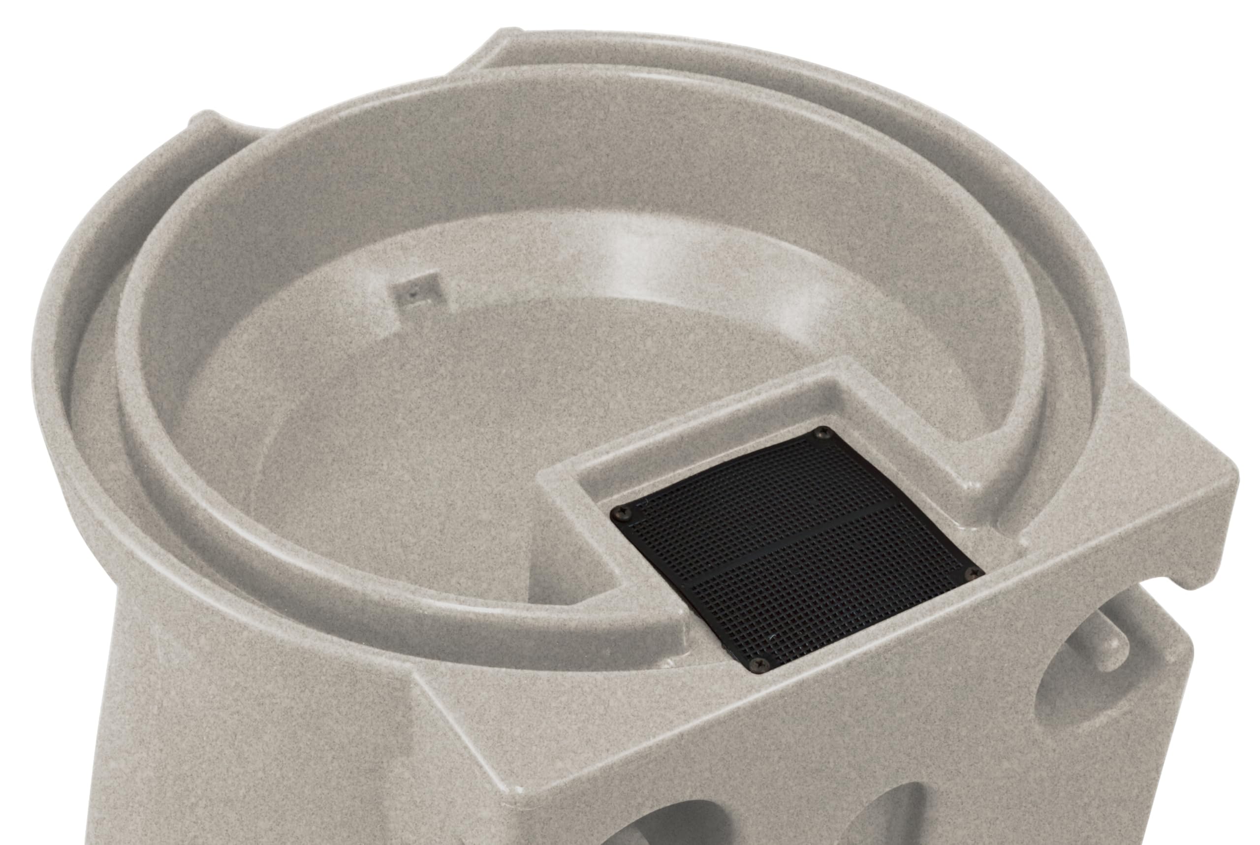 Alt View 6. Good Ideas - Good Ideas RWURN50-SAN 50 Gallon Rain Water Saver Wizard Barrel Urn, Sandstone - Sandstone.