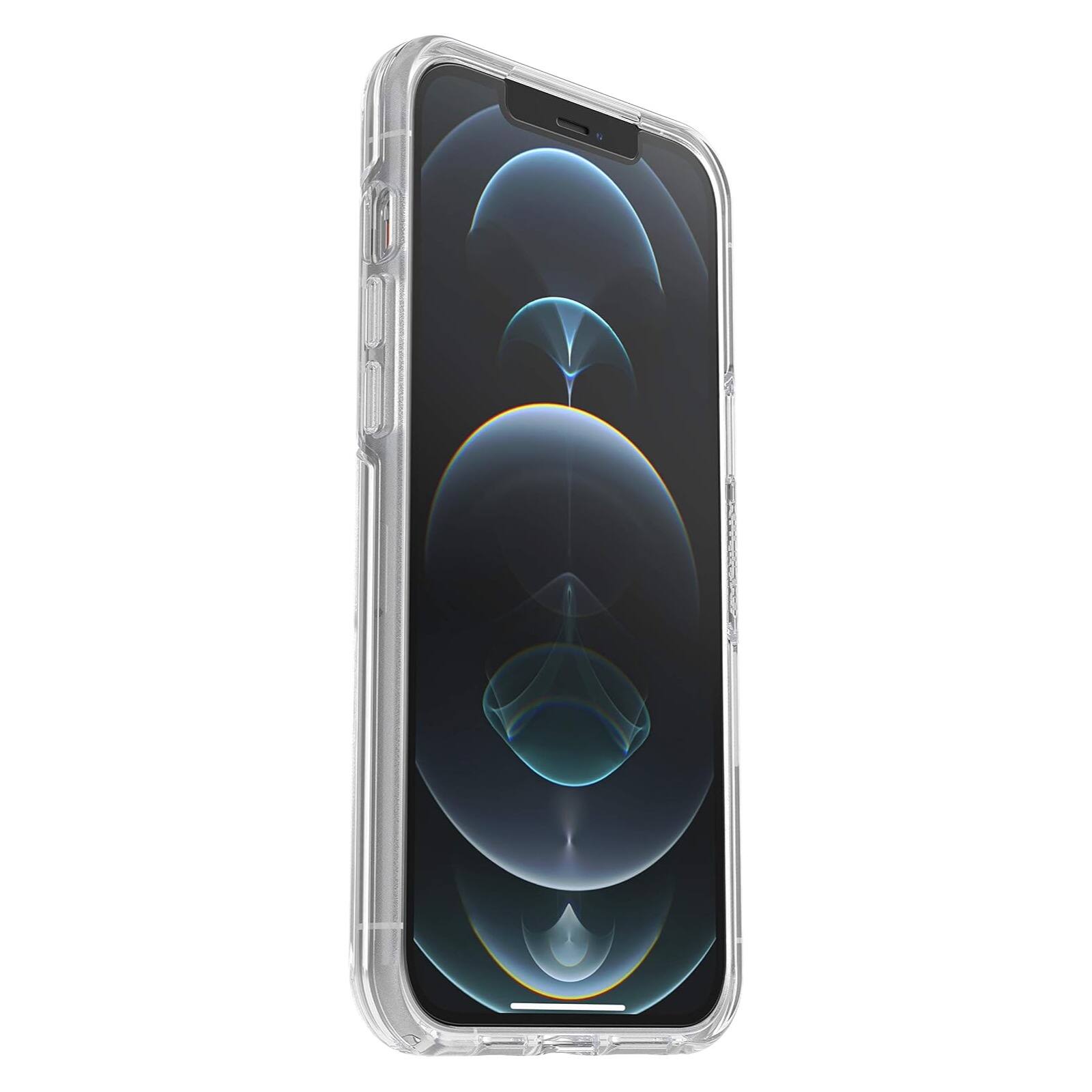 Left. OtterBox - Symmetry Case & Alpha Glass Screen Protector for iPhone 11 Pro Max | iPhone XS Max - Clear - Clear.