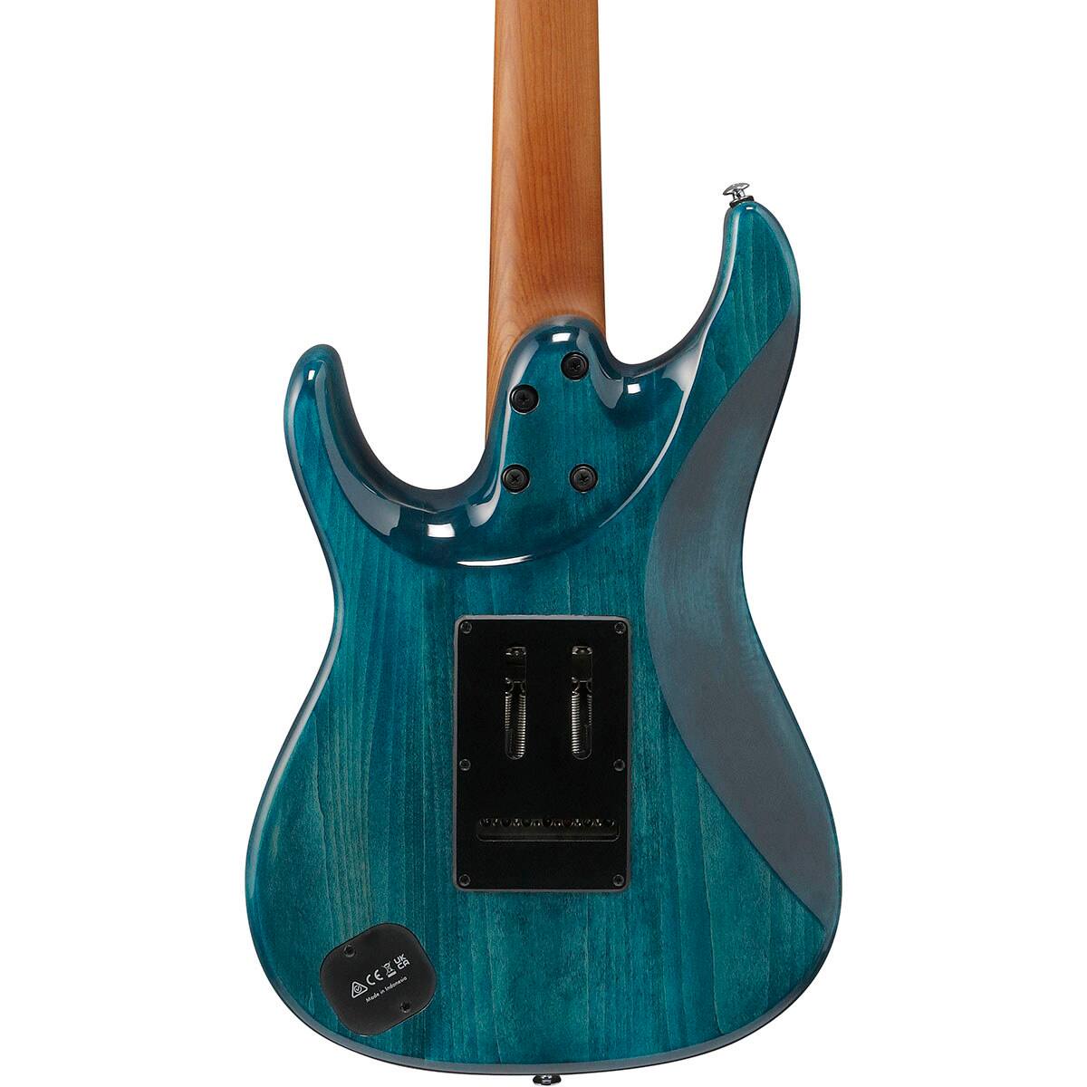 Alt View 4. Ibanez - Ibanez AZ Premium Series AZ447P1QM 7-String Electric Guitar, Cosmic Blue.