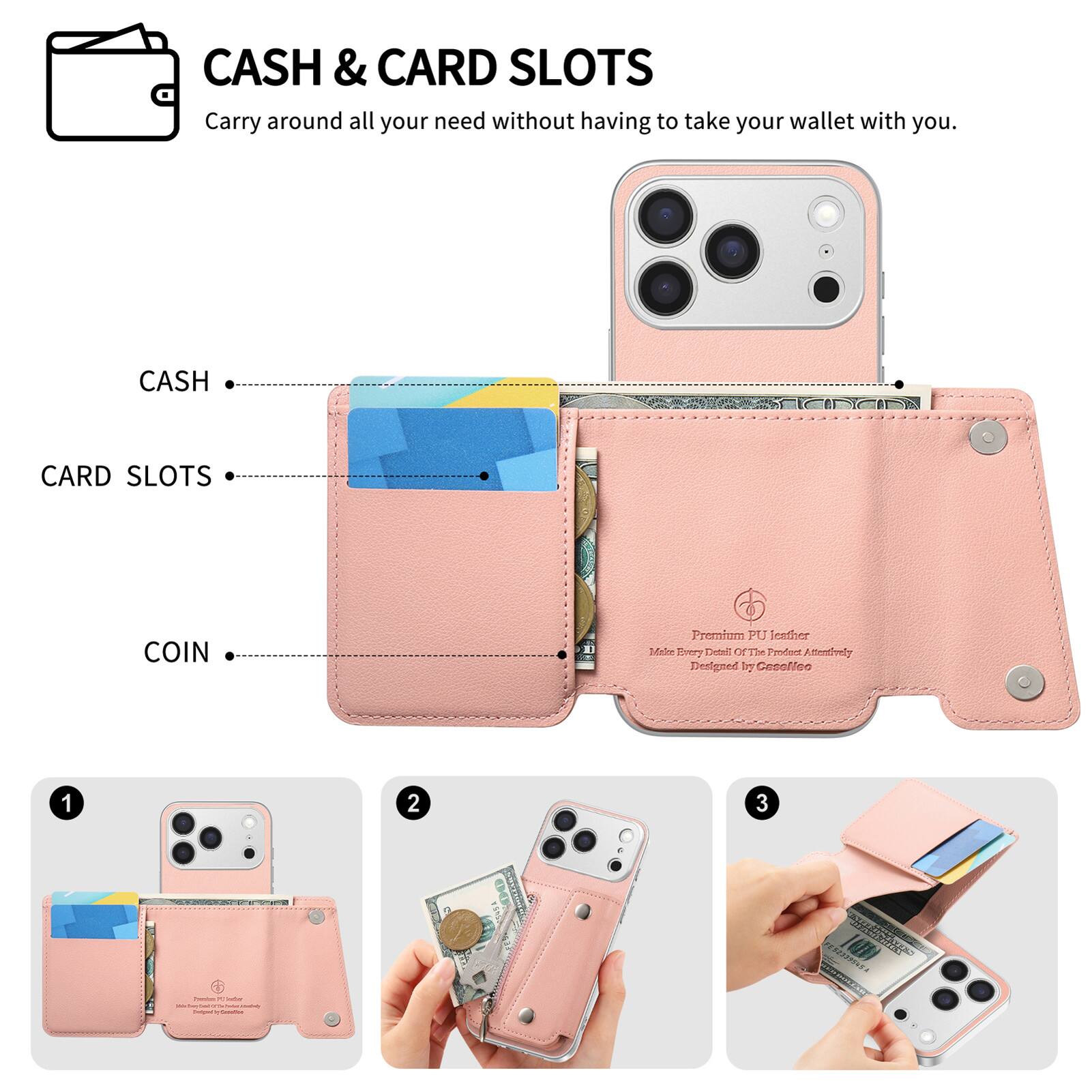 CASH & CARD SLOTS  
Carry around all your need without having to take your wallet with you.

CASH  
CARD SLOTS  
COIN

Premium PU Leather  
Make Every Detail Of The Product Attentively  
Designed by CasoNoo

1  
2  
3

Commentions R - - - - Twitter's 47 Compline  
FE52339549A MARCHIES