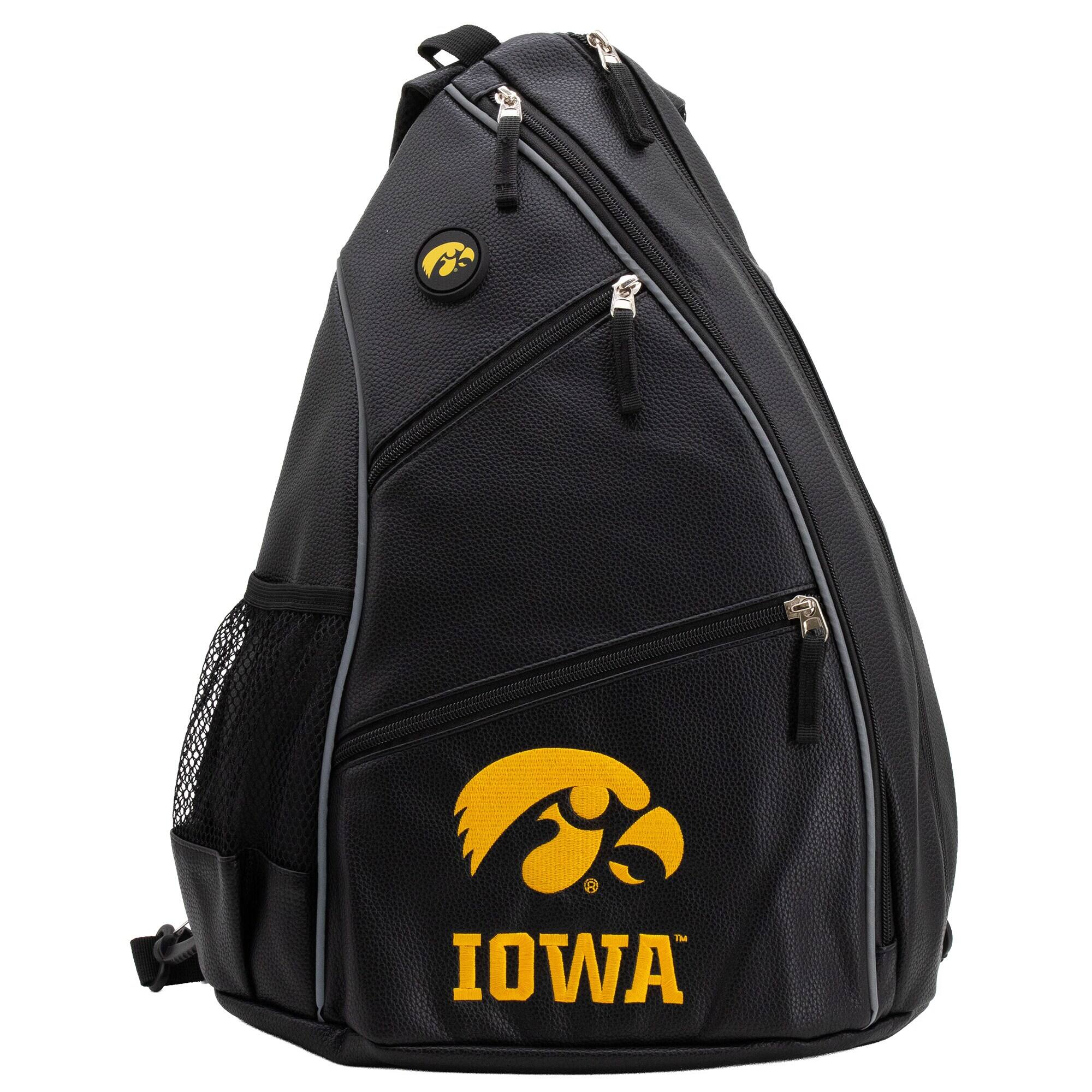 Front. Team Golf - Iowa Hawkeyes Embroidered Team Backpack - Multicolor.