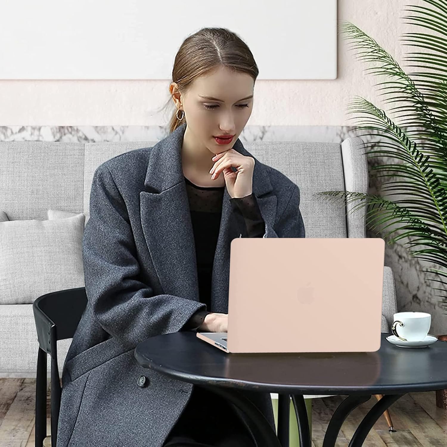 Alt View 2. mosiso - 4-in-1 MacBook Pro 16 inch Case Compatible with Models A3429 A3428 A3403 A3186 A2991 A2780 A2485 - Camel.