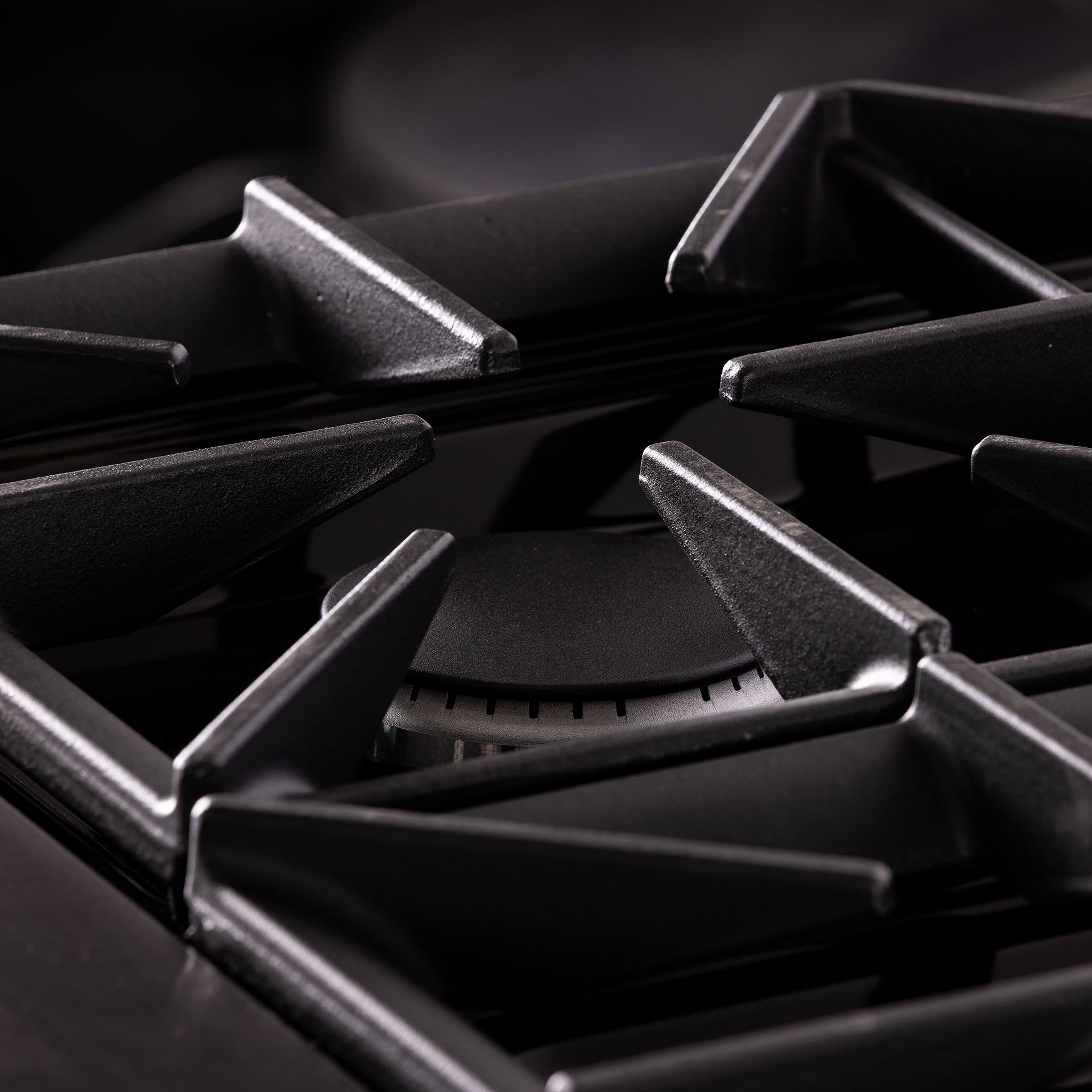 Alt View 6. Kucht - 30 in. 4.2 cu. ft. Dual Fuel Range, 4 Burners, NG, Titanium SS, Kucht Horus Thermostat - Gemstone.