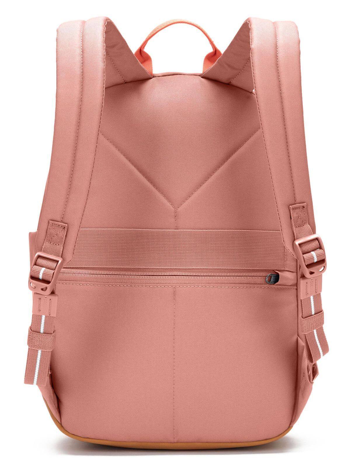 Left. Pacsafe - Pacsafe GO 15L Anti Theft Backpack (Rose) - Rose.