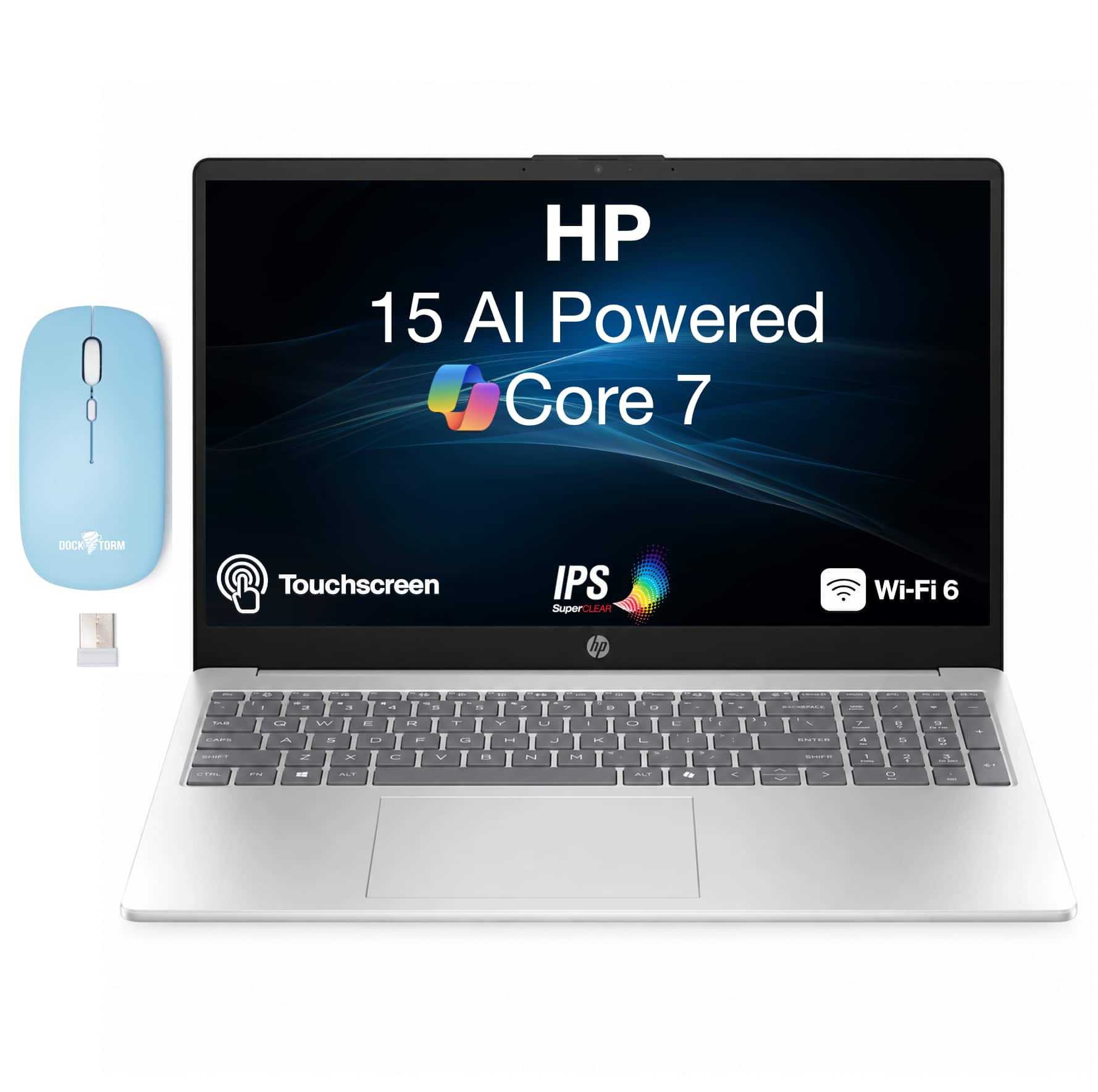 HP - Upgraded - 15 Laptop 15.6 FHD Display (Core 7 150U, 16GB, 512GB SSD, Intel Iris Xe, Win 11 Pro) w/Dockztorm Wireless Mouse - Natural Silver price history on PriceWatchPro