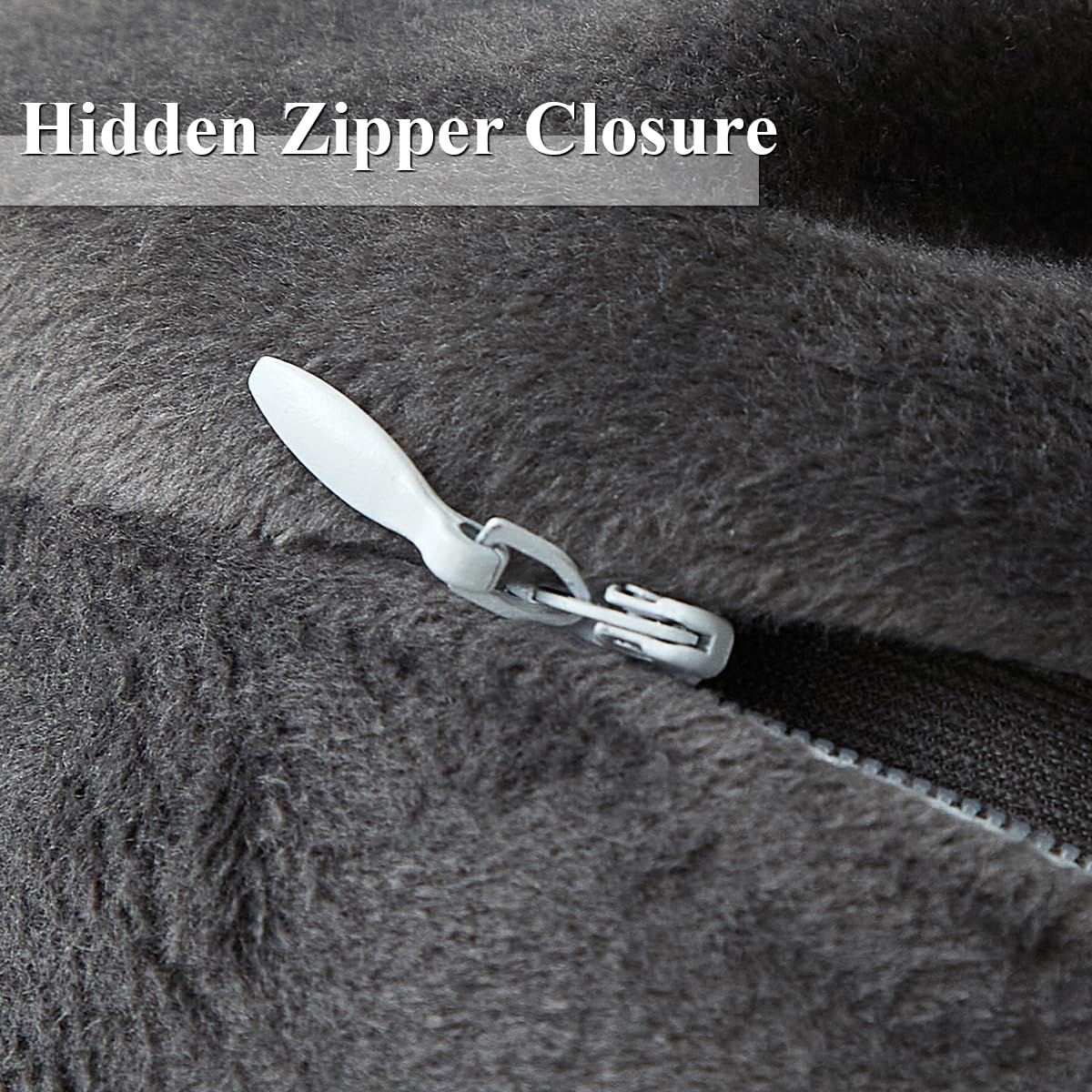 Hidden Zipper Closure