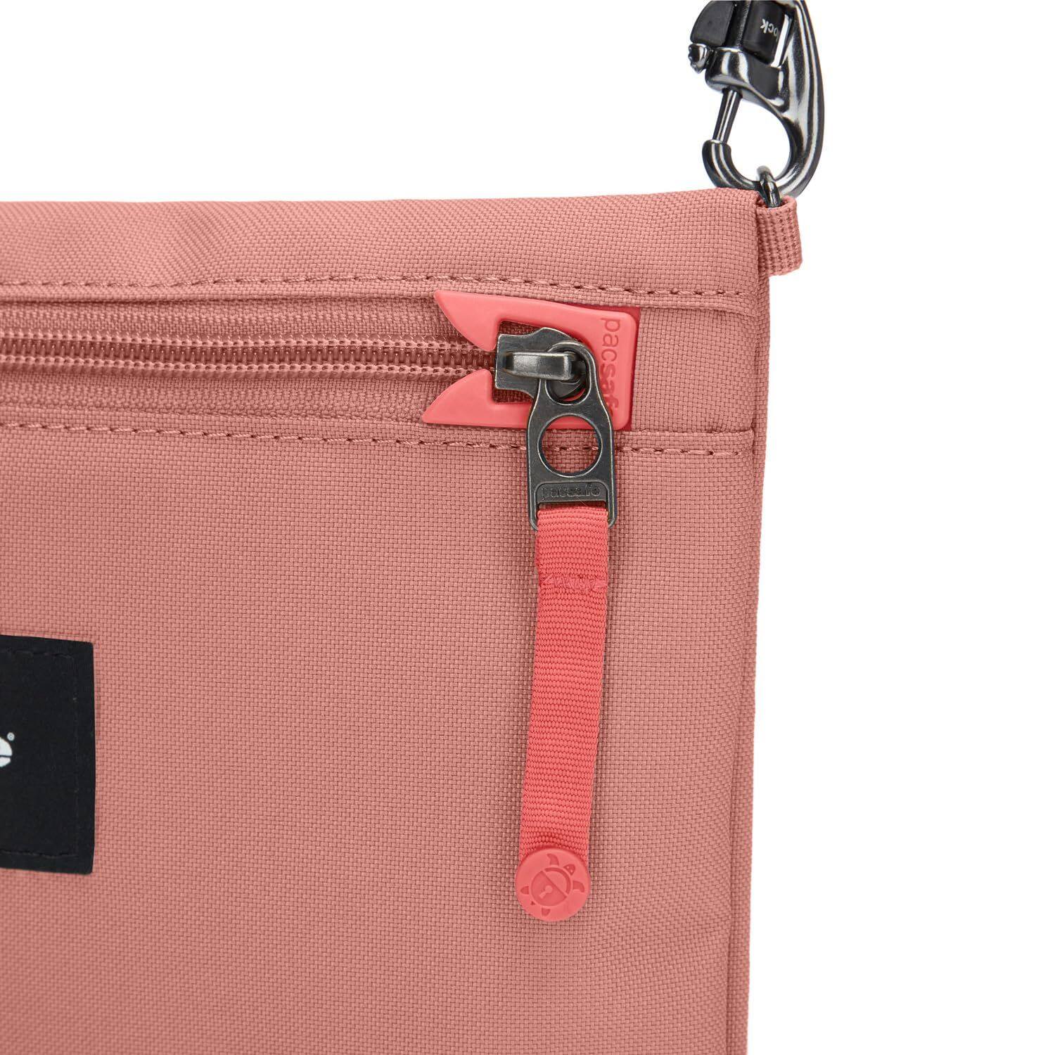 Alt View 4. Pacsafe - Pacsafe ,  Go Crossbody Pouch  ,  Rose - Black.