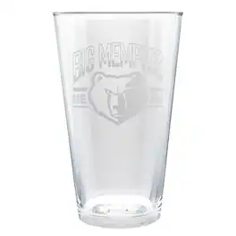 Great American Products - Memphis Grizzlies Etched 16oz. Rally Cry Pint Glass - Multicolor