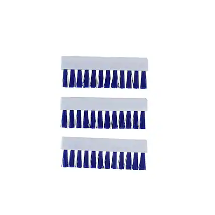Front. Pool Central - 3.25" Replacement Brushes for Pool Vacuum Heads - Pack of 3 - Blue.