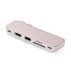 Front. Satechi - USB-C Snap Hub for Macbook Neo - Blush.