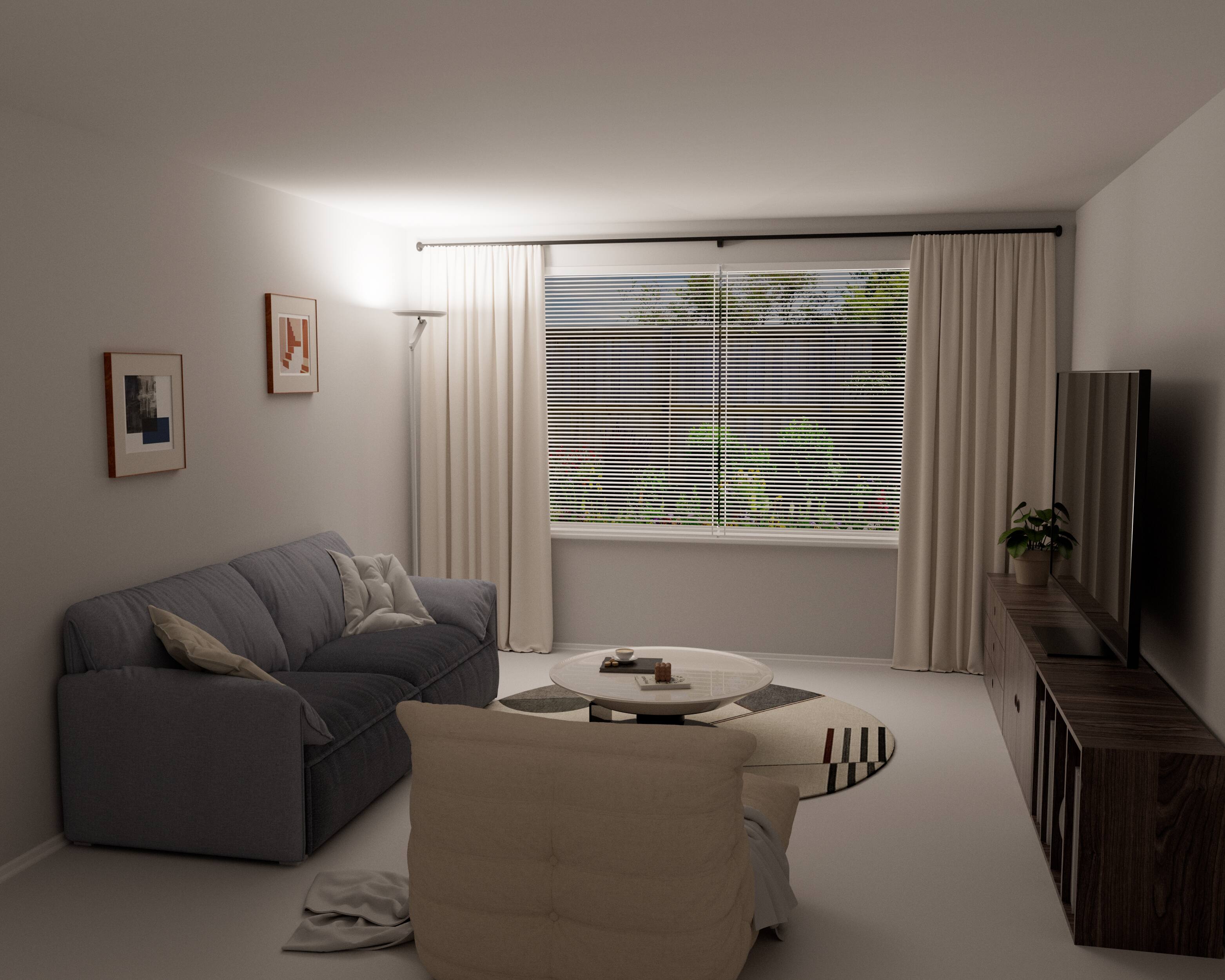 Alt View 5. Honeywell - F2 Sunturalux™ 40W RGB Torchiere Floor Lamp,3000LM,2700-5000K CCT+6 RGB Modes,Remote Control,Eye-Caring Reading Light - White.