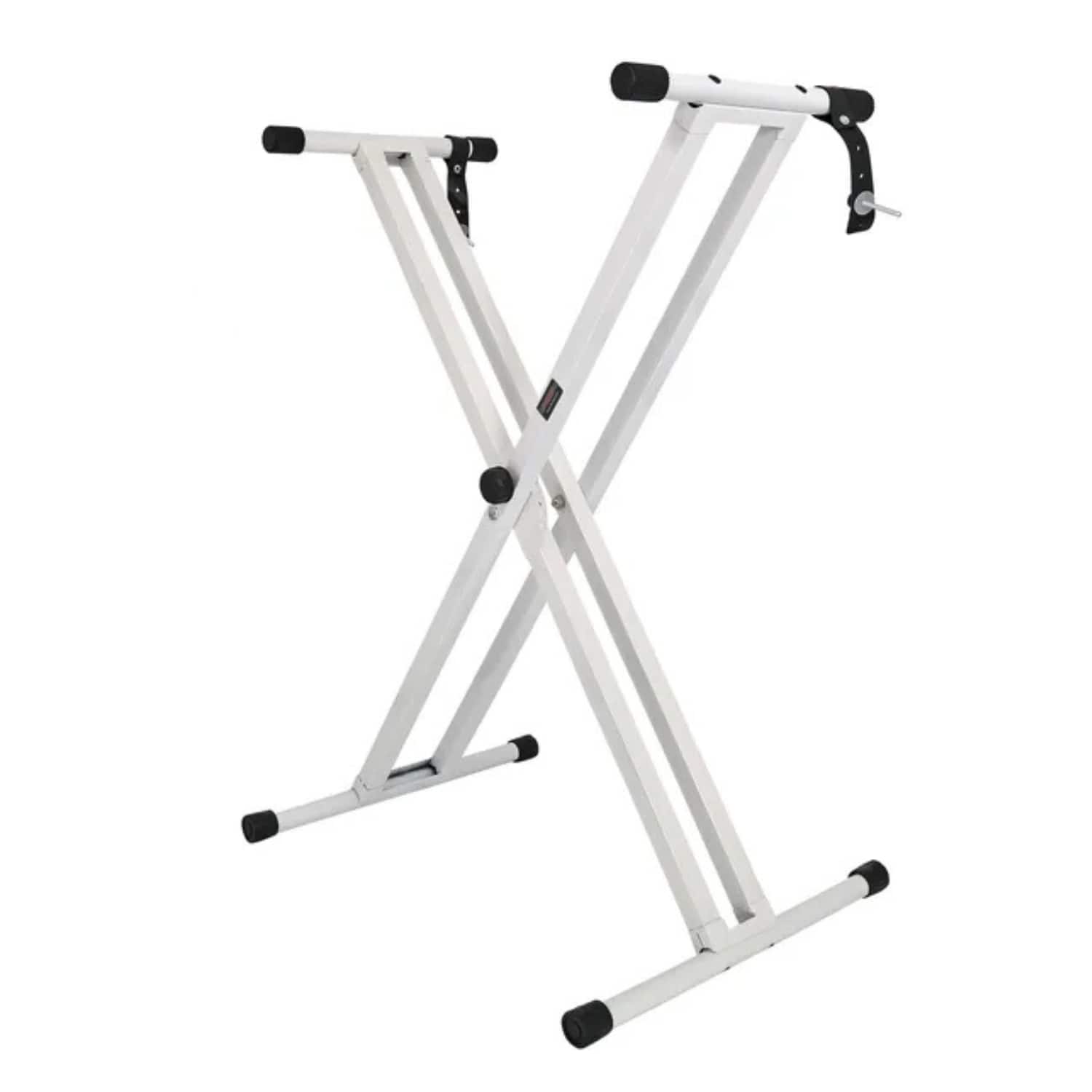 Stock Preferred - Double X-Style Heavy Duty Adjustable Piano Keyboard Stand - KS 2X WH