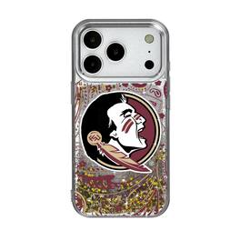 Keyscaper - NCAA - Florida State Seminoles iPhone Glitter Paisley Design Case - 13 - Multicolor
