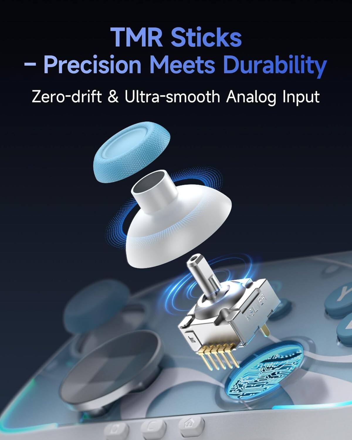 TMR Sticks  
- Precision Meets Durability  
Zero-drift & Ultra-smooth Analog Input