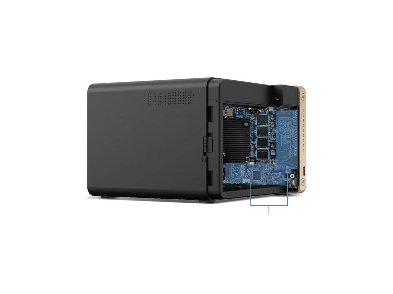 Alt View 7. QNAP - QNAP Turbo NAS TS-664-8G 6-Bay Diskless SAN/NAS Storage System TS6648GUS.