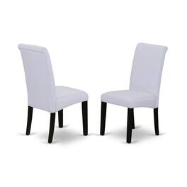 East West Furniture - Dining Chair Black - Brown