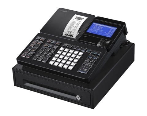 Front. Casio - Casio PCR-T540SV-SR Cash Register, Bluetooth Capabilities.