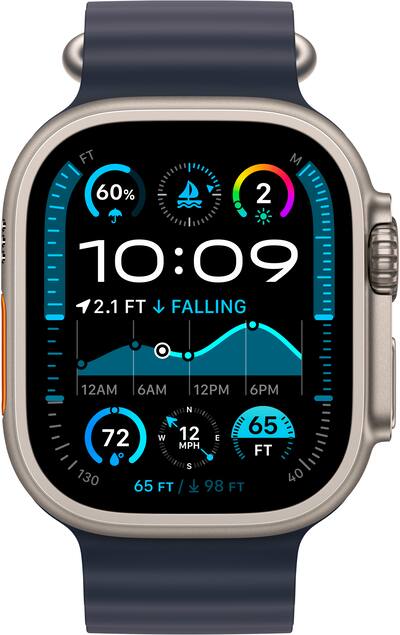Apple Watch Ultra 2 (GPS+Cellular) 49mm Titanium Case with Navy Apple Watch Ultra 2 (GPS+Cellular) 49mm Titanium Case with Navy