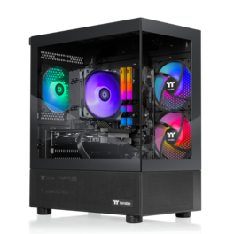 Thermaltake - LCGS View i1260-170 Gaming Desktop Intel Core i5-12600KF, 16GB Memory, NVIDIA GeForce RTX 5060, 1TB SSD NVMe M.2 - Black