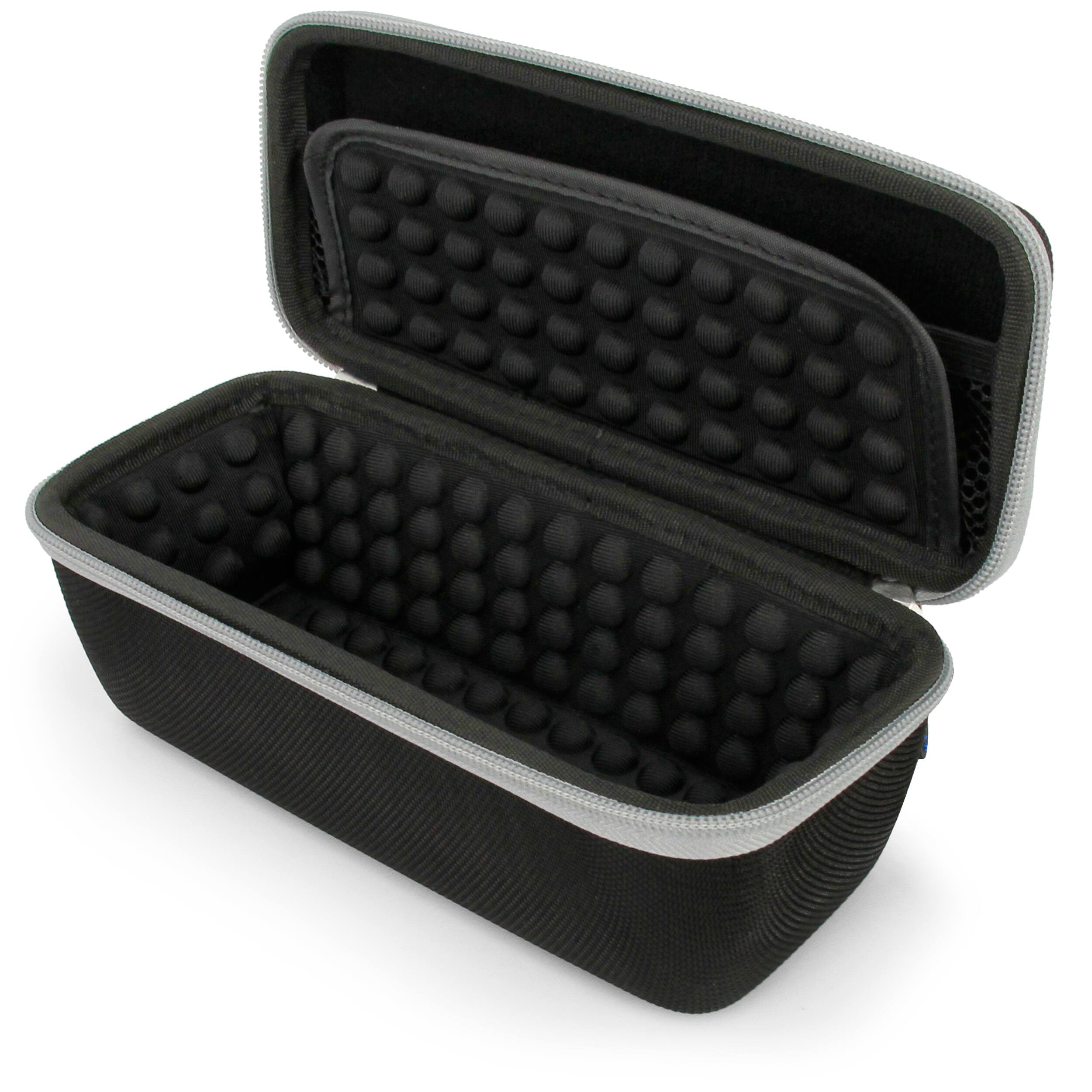 Left. CASEMATIX - Walkie Talkie Case for Midland 2 Way Radio, Cobra Handheld CB Radios, Uniden and More - Case Only - Black.