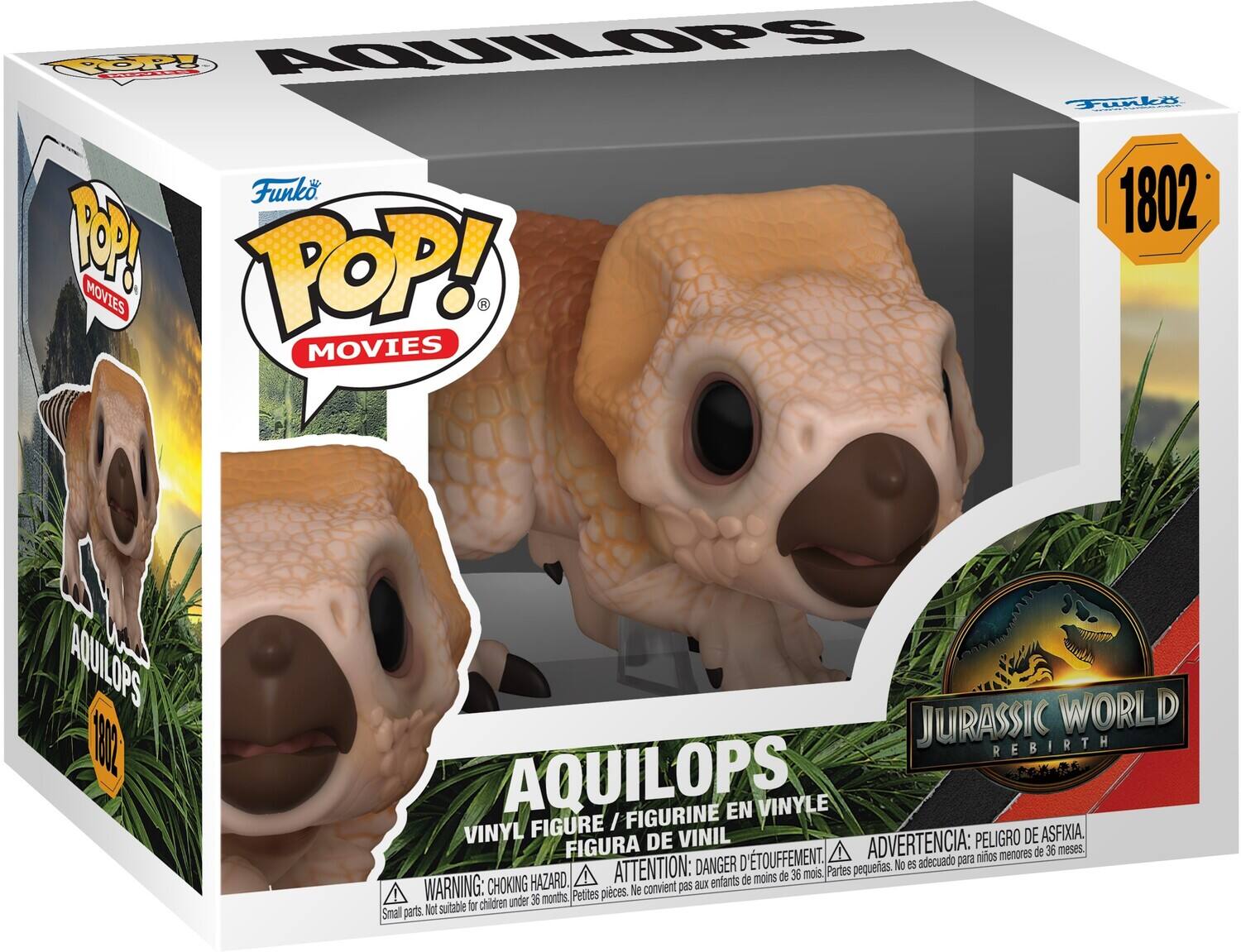 P aie AWILOPS Fuukt N Funko 1802 RP MOVIES POP! MOVIES AQUILOPS / FIGURINE EN VINYLE VINYL FIGURE VINIL DE ASFIXIA, FIGURA DE ADVERTENCIA: PELIGRO DE ASFIXIA. Partes pequeñas. No es adecuado para niños menores de 36 meses. ATTENTION: DANGER D'ÉTOUFFEMENT. Petites pièces. Ne convient pas aux enfants de moins de 36 mois. WARNING: CHOKING HAZARD. Not suitable for children under 36 months. Petite pièces.