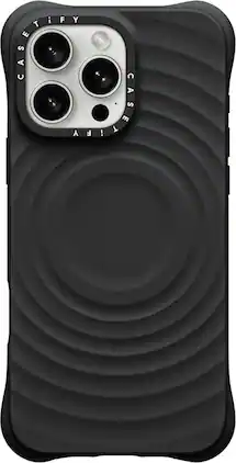 CASETiFY - Essentials Ripple Case with MagSafe for Apple iPhone 16 Pro Max - Black