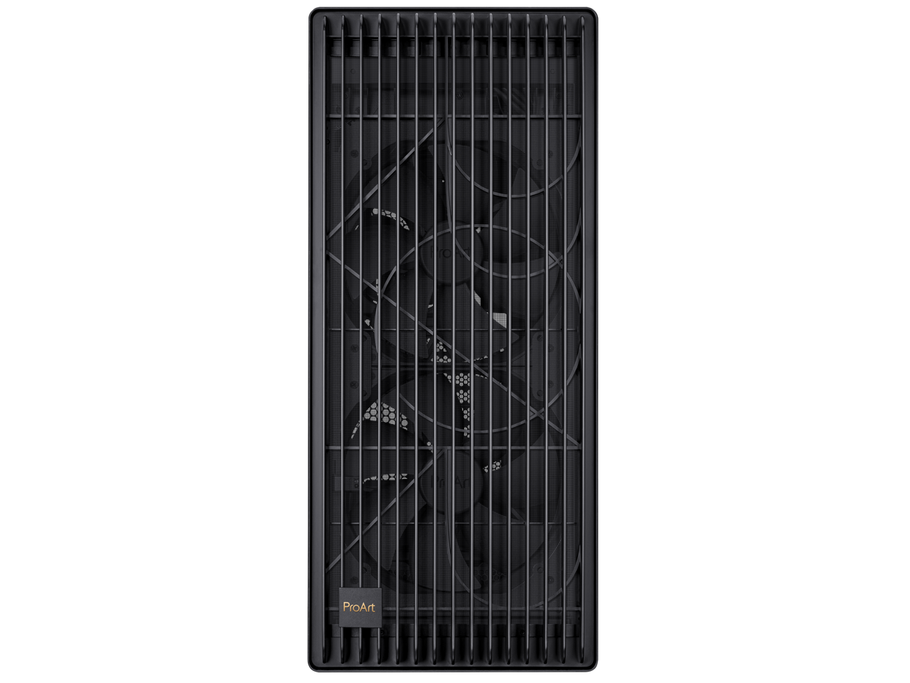 Alt View 1. ASUS - ASUS ProArt PA602 E-ATX Case, 420mm Rad, Dual 200mm Fans, Tool-Less PCIe & GPU Holder, USB-C I/O - Black.