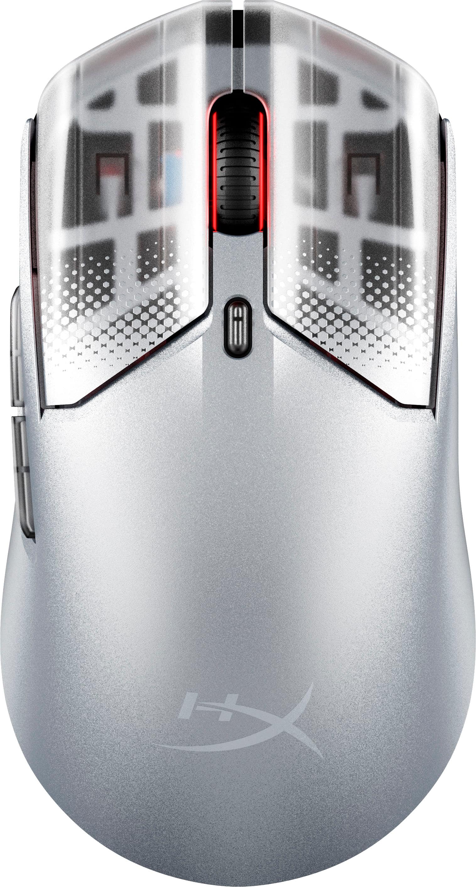HyperX - Pulsefire Haste 2 S Lightweight Wireless Optical Gaming Mouse with RGB Lighting - Wireless - Silver - Front_Zoom