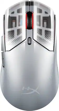 HyperX - Pulsefire Haste 2 S Lightweight Wireless Optical Gaming Mouse with RGB Lighting - Wireless - Silver