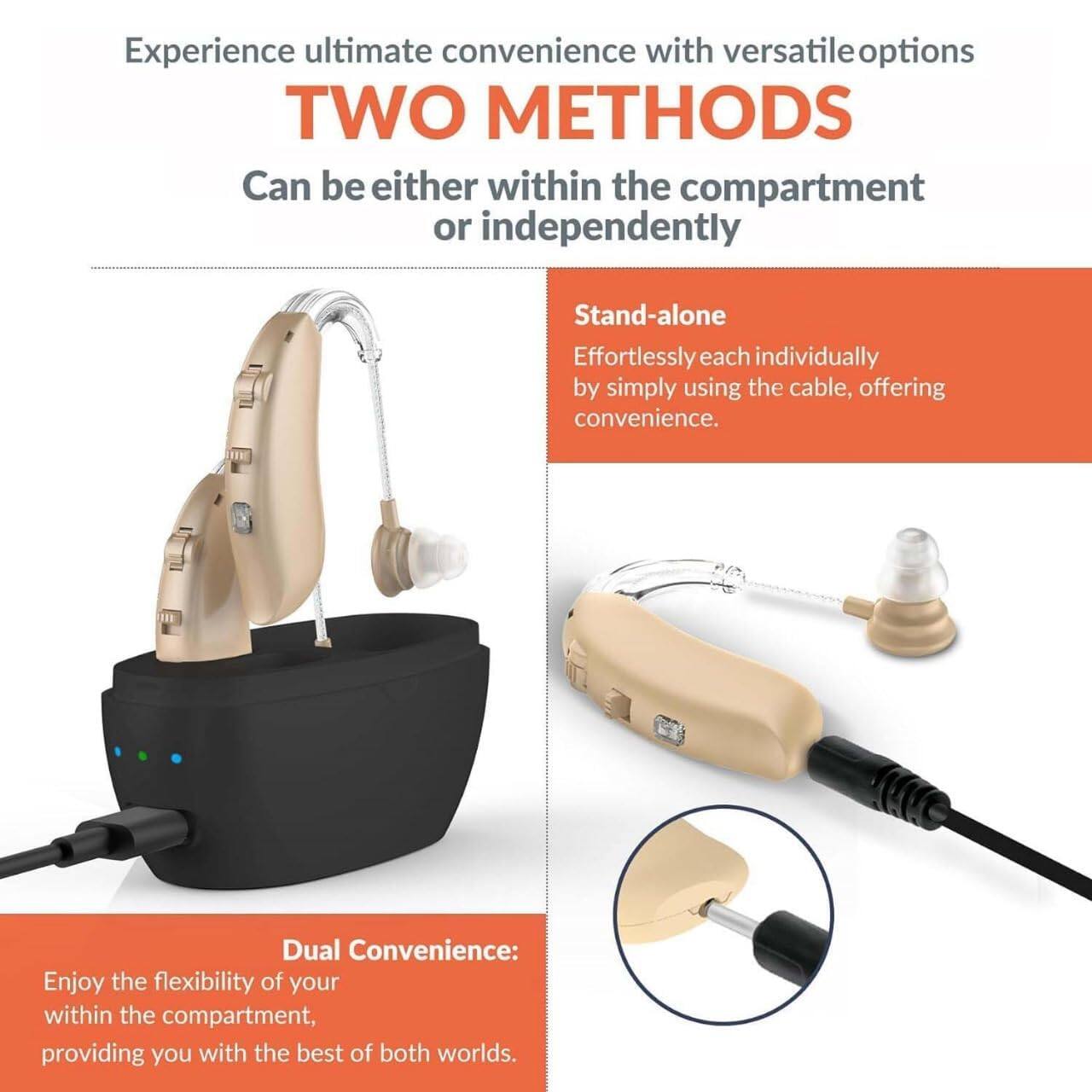 Experience ultimate convenience with versatile options

**TWO METHODS**

Can be either within the compartment or independently

**Stand-alone**

Effortlessly each individually by simply using the cable, offering convenience.

**Dual Convenience:**

Enjoy the flexibility of your within the compartment, providing you with the best of both worlds.