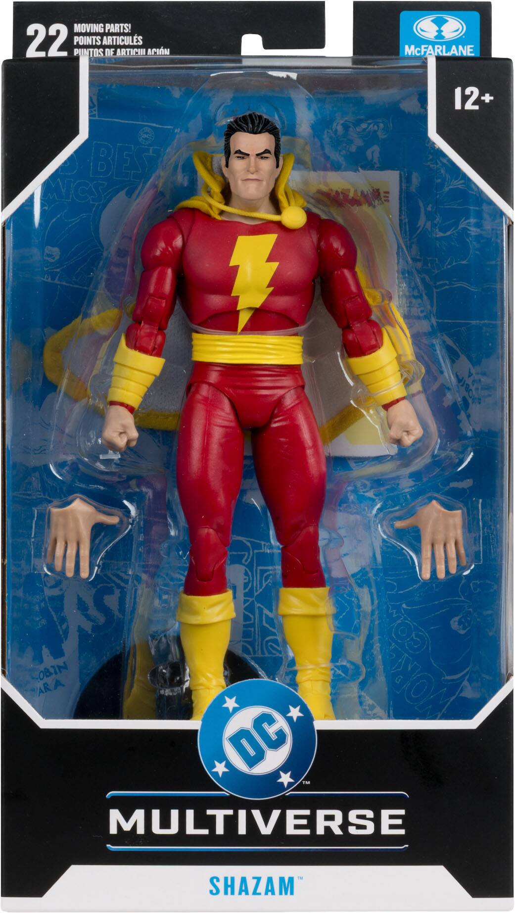 MOVING PARTS!  
22 POINTS ARTICULATIONS  
PUNTOS DE ARTICULACIÓN  
PINTOS DE ARTICINI ACIN  
McFARLANE  
12+  
BEST MICS  
OBI GON OBIN ARA  
WORD DC TM  
MULTIVERSE  
SHAZAM