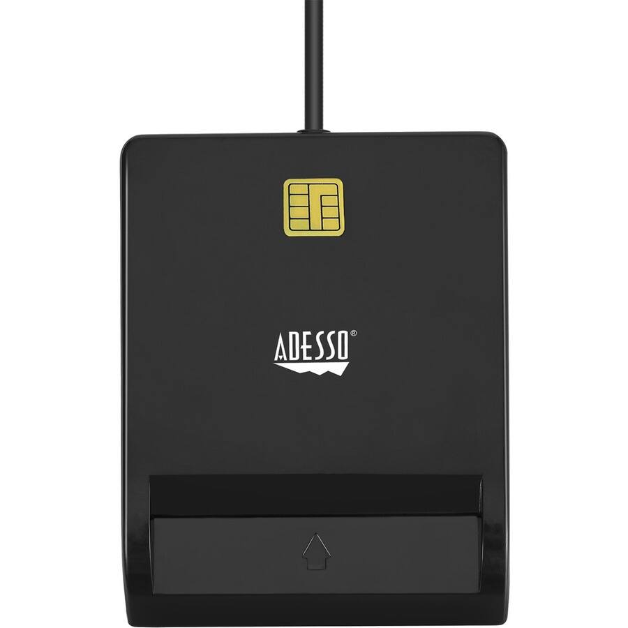 Alt View 2. Adesso - Adesso Smart Card Reader - Contact - Cable - USB 2.0 - Banking - TAA Compliant - White.