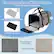 Comfortable & Durable Pet Carrier: 3 Entries + Reversible Removable Pad. Features include a soft velvet interior for warmth, a cool PP pad for summer, and a sun-proof, cationic dyed polyester exterior to prevent scratches.