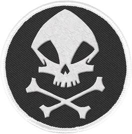 Dark Horse Comics - Umbrella Academy Kraken Skull Logo 2.5 Inch Fabric Patch - Black
