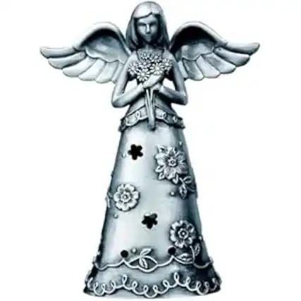 Front. Ganz - Ganz Angel of Friendship Metal Figurine 3.5 inch Faithful Angels - Silver.