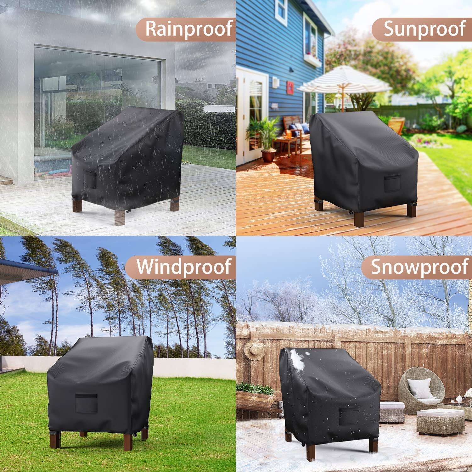 - Rainproof
- Sunproof
- Windproof
- Snowproof