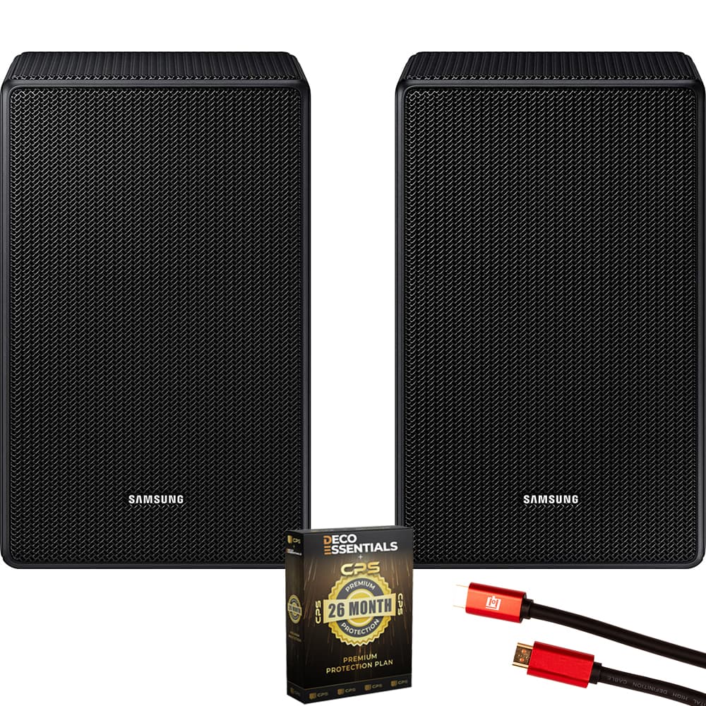 Samsung - Wireless Rear Speaker Kit w/ Dolby Atmos for Soundbar + 26 Month Extended Warranty Bundle