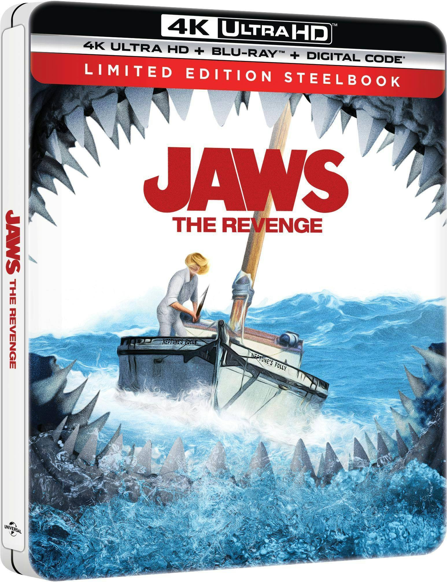 Back. Jaws: The Revenge Limited Edition 4K Steelbook (4K UHD + Blu-ray + Digital Code) [UHD].