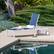 Angle. Mod Furniture - Peyton Sling Armless Chaise Lounge - White/Navy.